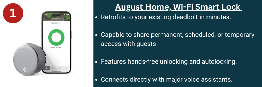 August home wifi smart lock - top 7 best airbnb smart lock(s) for 2024
