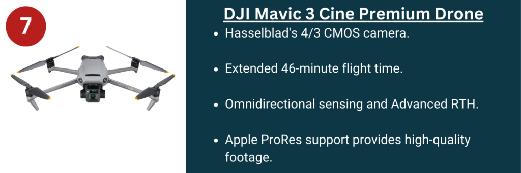 DJI Mavic 3 Cine Premium Drone - best drone for real estate photography.