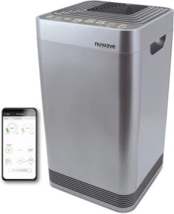 Nuwave Whole House Air Purifiers, Oxypure Smart Air Purifier with 5 Stage Tower Structure Air Filter, Air Quality & Odor Sensors, Sleep Mode for Bedroom, Remove 99.99% of Dust, Smoke, Pollen, Allergen - Top 7 Best Commercial Air Purifiers