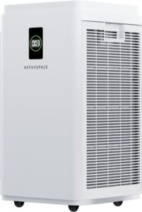 HATHASPACE Smart Air Purifiers for Office - HSP003 - True HEPA Air Purifier, Cleaner & Filter for Allergies, Smoke, Pets - Eliminator of 99.9% of Dust, Pet Hair, Odors - 2800+ SqFt Coverage - Top 7 Best Commercial Air Purifiers handpicked by Home Builders