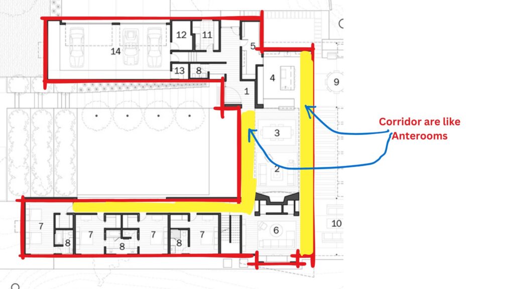 Building Analysis - River Hills Residence - corridor