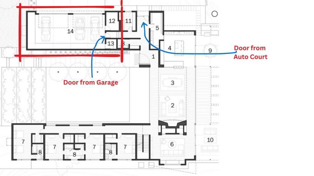 Building Analysis - River Hills Residence - Lined by artworks